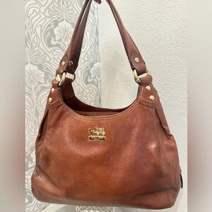 Coach Vintage Y2K Madison Maggie Mia Shoulder Bag Satchel Hobo Brass/Acorn